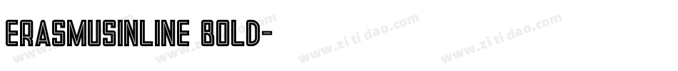 ErasmusInline Bold字体转换
